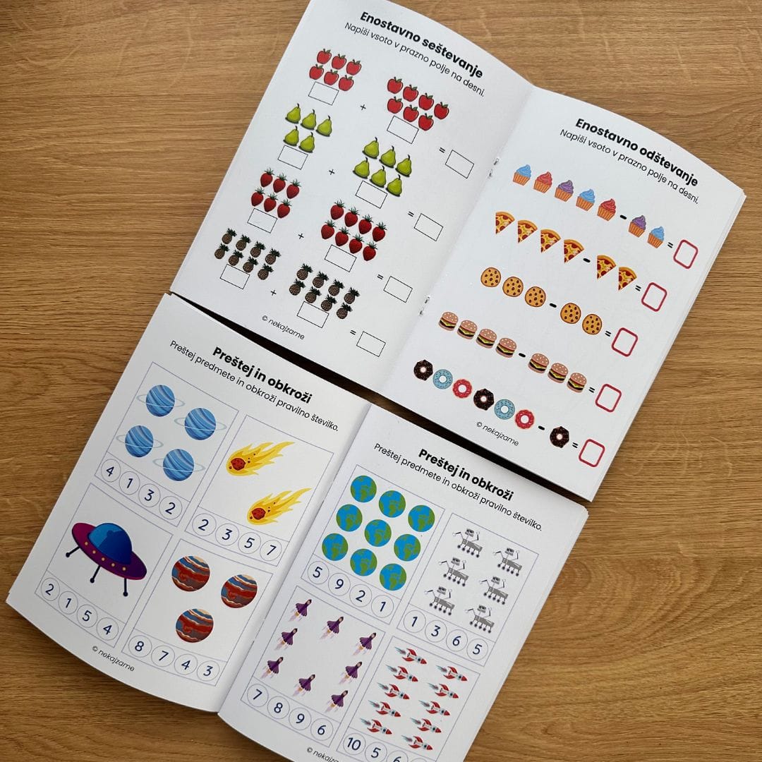 Mala matematika delovni zvezek za otroke