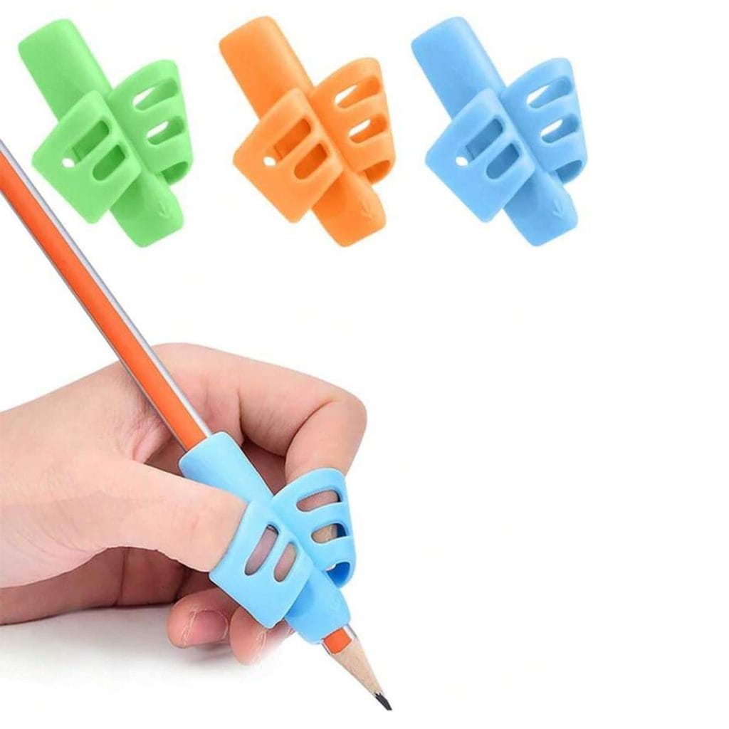 Ergonomsko držalo za svinčnik – pomaga pri pravilnem držanju pisala (3 kom)