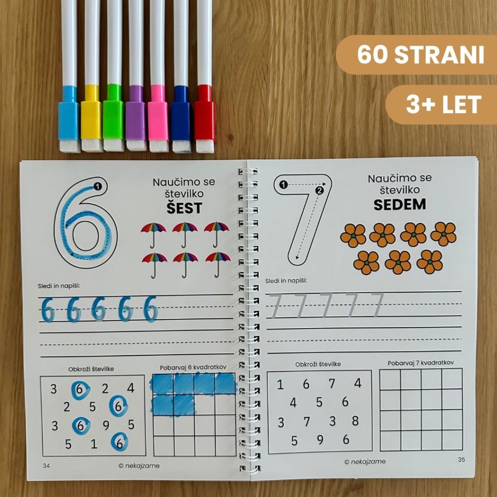 PIŠI–BRIŠI delovni zvezek 1+1 GRATIS