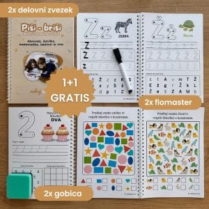 PIŠI–BRIŠI delovni zvezek 1+1 GRATIS