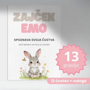 Zajček Emo spoznava svoja čustva - leksikon čustev za otroke