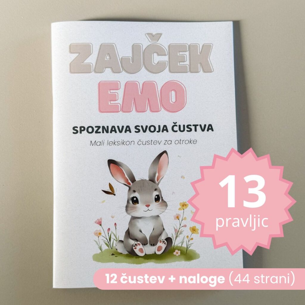 Zajček EMO-leksikon emocij za otroke