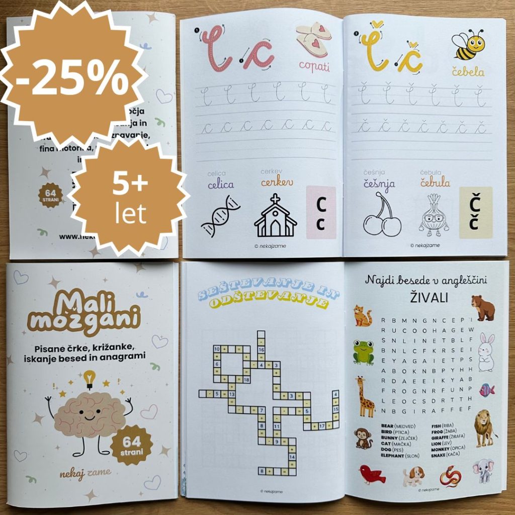 Delovni zvezek za razvoj jezika in logike za otroke