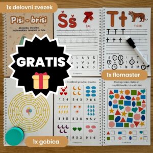 [ 🎁 ] PIŠI–BRIŠI delovni zvezek