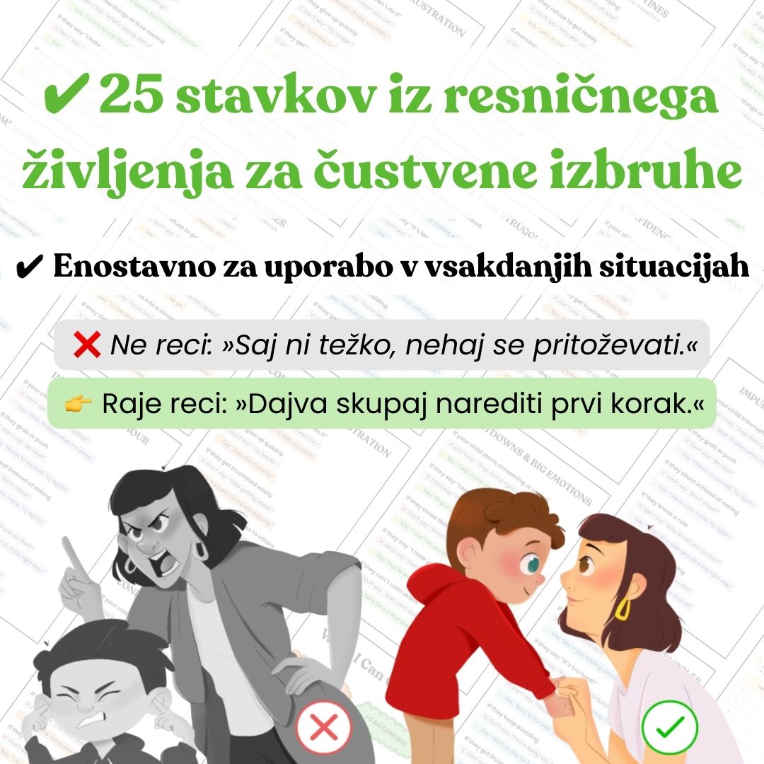 Priročnik za starše: kaj reči namesto kričanja na otroka