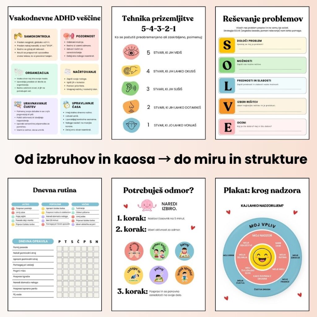 ADHD sistem za več miru, fokusa in rutine