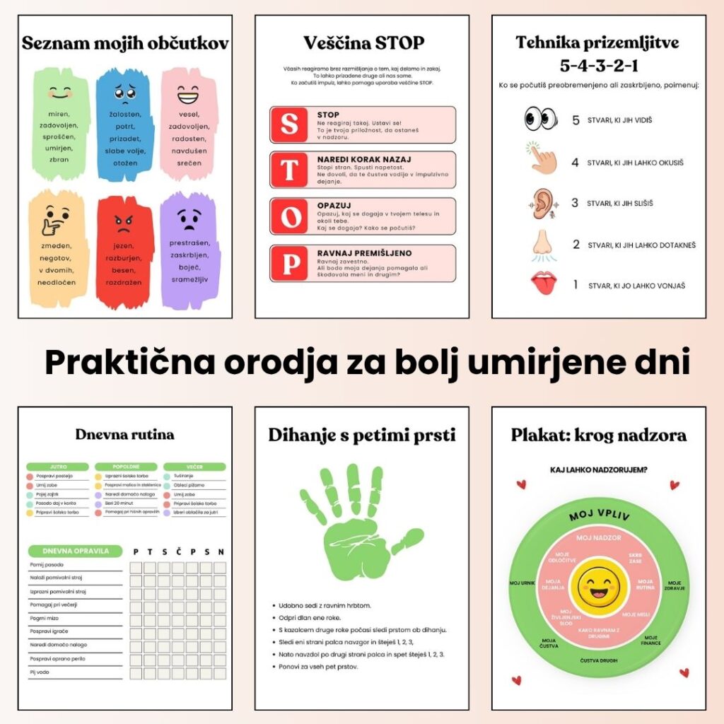Vodič za mirnejše rutine in manj čustvenih izbruhov